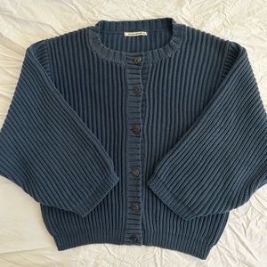Misha & Puff Moonlight Cotton Adult Fisherman Cardigan. Size M/L.